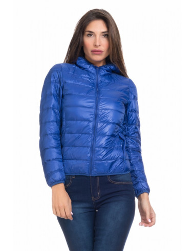 Divine Giacca con cappuccio blu Taglia S