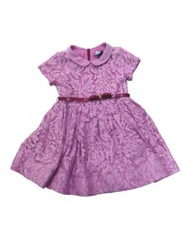 Monnalisa Abito bimba lace dress pink Taglia 3 anni