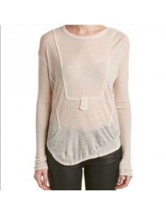 Zadig & Voltaire Maglia Donna Nina Rib Ecru