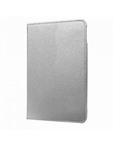 Custodia protettiva rotante in similpelle argento per iPad 2/3/4