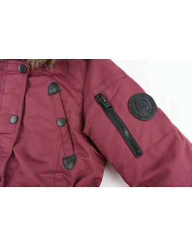 Diesel Giubbotto Bambina Jista Bordeaux 4 Anni