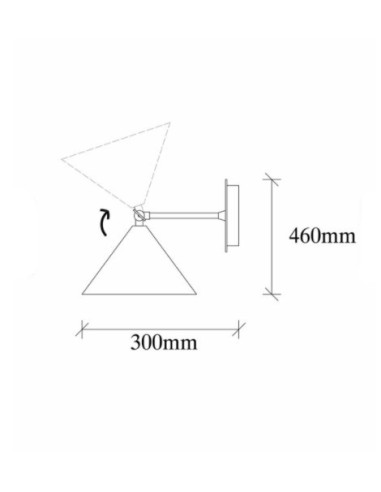 Sheen Lampada da parete Cradle - 185BLACK-A