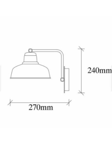 Sheen Lampada da parete Cradle 181BLACK-A nera