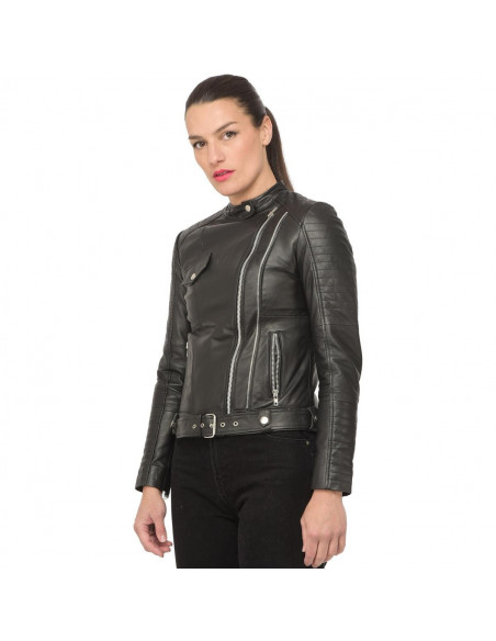 Giacca in pelle da donna Isaco & Kawa leather jacket