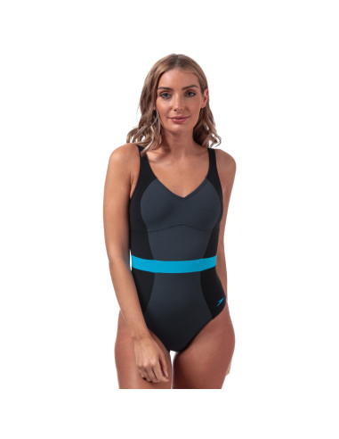 Speedo Costume Da Bagno Donna Sculpture Crystalgleam Nero/grigio