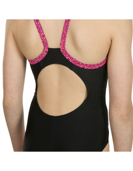 Speedo Costume Ragazza Candy Bounce Nero/Rosa