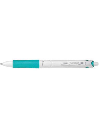 Pilot Penna acroball bianca inchiostro e grip verde