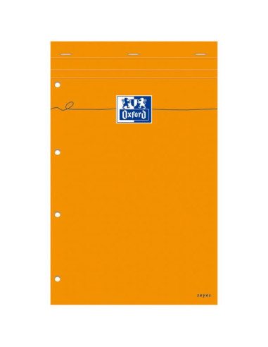 Oxford Blocco note, 210 x 315 rigatura francese, arancione