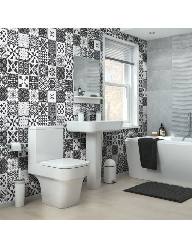 Ambiance Set di 60 adesivi murali Mosaico Allizéa 10×10 cm A872