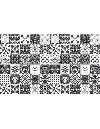 Ambiance Set di 60 adesivi murali Mosaico Allizéa 10×10 cm A872