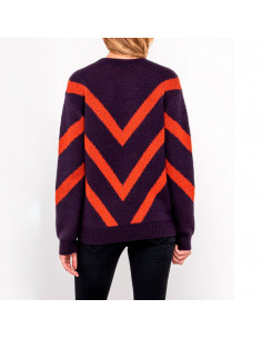 Lee Maglione Donna Pattern Knit Viola L52PLEKL 2