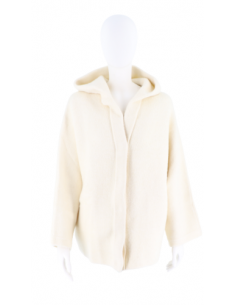 Stefanel Giacca donna con cappuccio Bianco Naturale