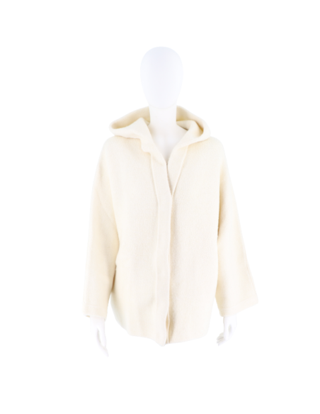 Stefanel Giacca donna con cappuccio Bianco Naturale