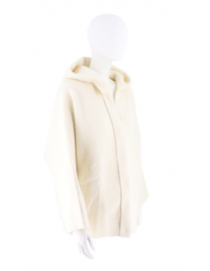 Stefanel Giacca donna con cappuccio Bianco Naturale 2