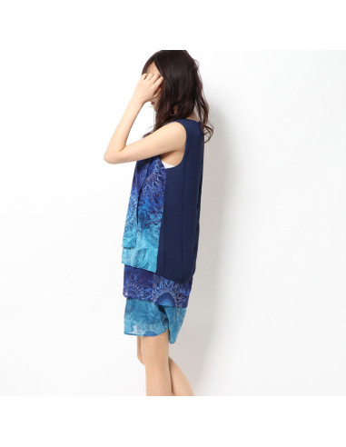 Desigual Abito Donna Capas Neko Blu/Azzurro
