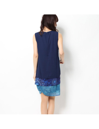 Desigual Abito Donna Capas Neko Blu/Azzurro