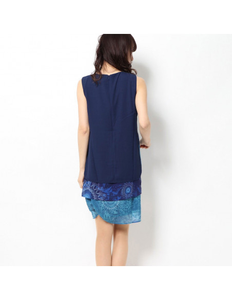 Desigual Abito Donna Capas Neko Blu/Azzurro