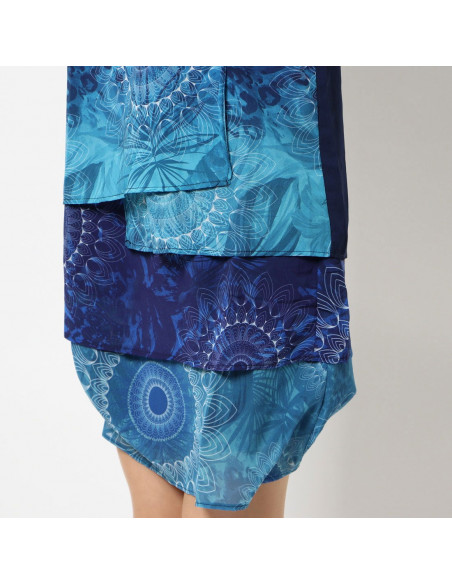 Desigual Abito Donna Capas Neko Blu/Azzurro