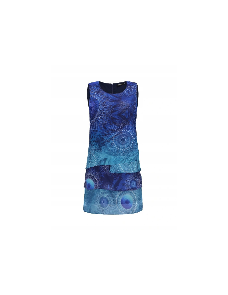 Desigual Abito Donna Capas Neko Blu/Azzurro