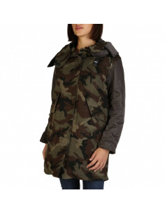 Blauer Giacca Trench Donna...