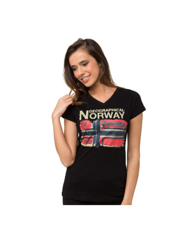 Geographical Norway T-shirt donna Jarlotte Nero