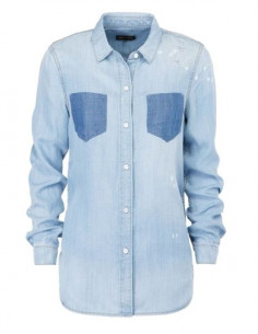 Miss Sixty Camicia Donna Jeans Chiaro