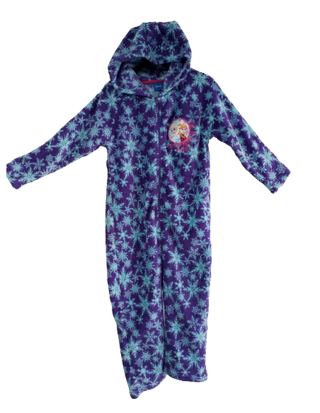 Disney Tuta con Cappuccio per Bambini Frozen Viola/Fucsia