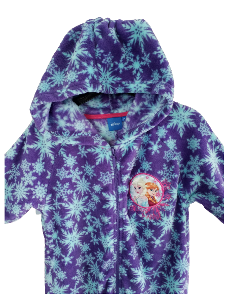 Disney Tuta con Cappuccio per Bambini Frozen Viola/Fucsia