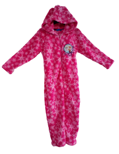 Disney Tuta con Cappuccio per Bambini Frozen Viola/Fucsia