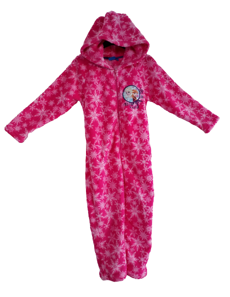 Disney Tuta con Cappuccio per Bambini Frozen Viola/Fucsia