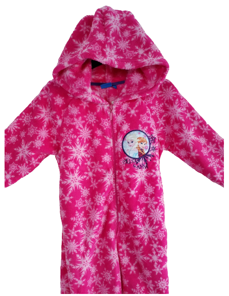 Disney Tuta con Cappuccio per Bambini Frozen Viola/Fucsia