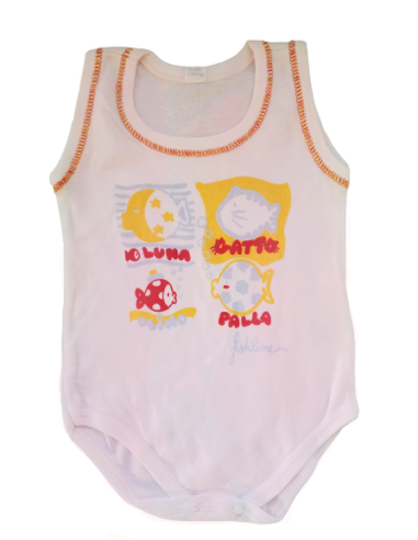 Body Canotta in Cotone Leggero Rosa...