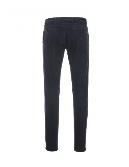 Trussardi Pantalone Uomo Chino microquadri Blu