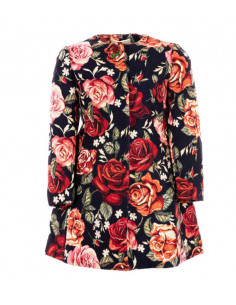 Monnalisa Cappotto Bambina con motivo floreale
