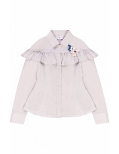Blusa Bambina con balza e...