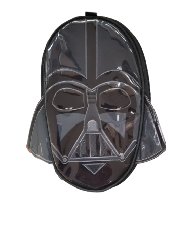 Astuccio Ovale Scuola Darth Vader Star Wars Nero con Occhi Luminosi