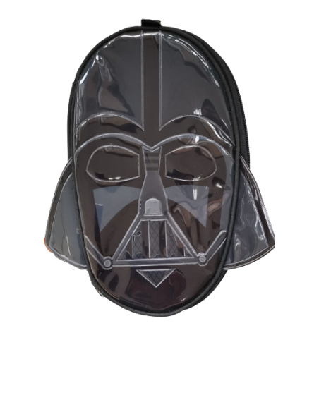 Astuccio Ovale Scuola Darth Vader Star Wars Nero con Occhi Luminosi