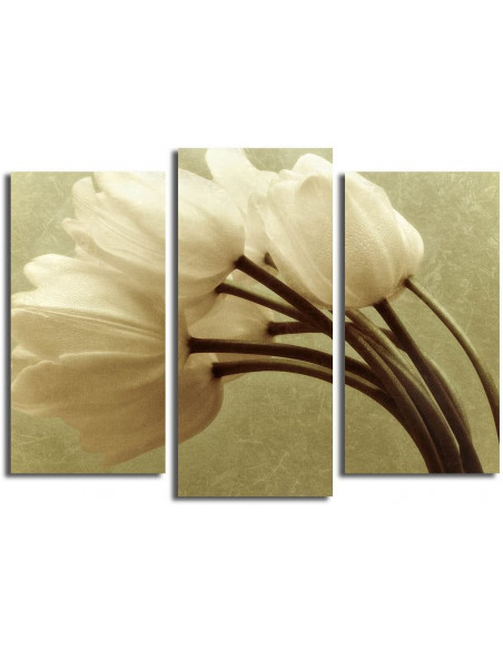 Quadro decorativo su tela Fiori 3 pezzi 3patk-1