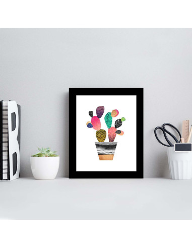 Quadro decorativo Cactus con cornice...