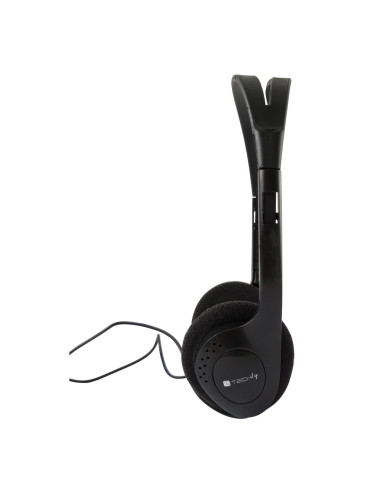 Cuffia Stereo con Auricolari Imbottiti Techly