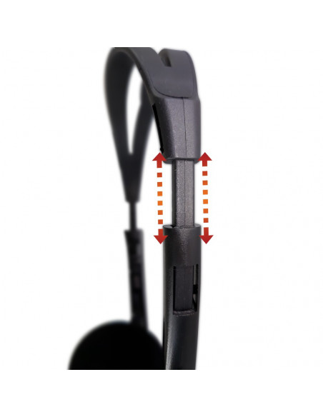 Cuffia Stereo con Auricolari Imbottiti Techly