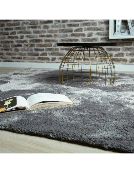 Obsession Tappeto in Microfibra Curacao 490 Silver 110x60 cm