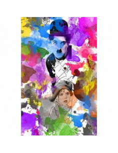 Tela da Parete Charlie Chaplin Multicolore 45x2x70 cm 2