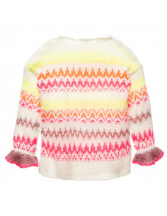 Benetton Pullover Bambina lavorato a maglia Multicolore 2
