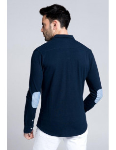 Valecuadro Camicia Piquè Uomo Blu 2