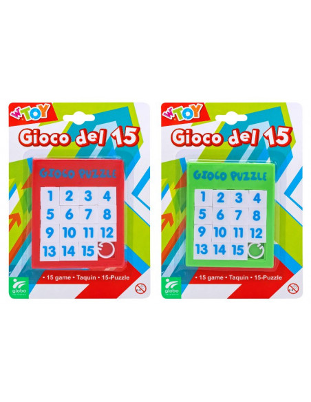 GLOBO Gioco Del 15 Multicolore