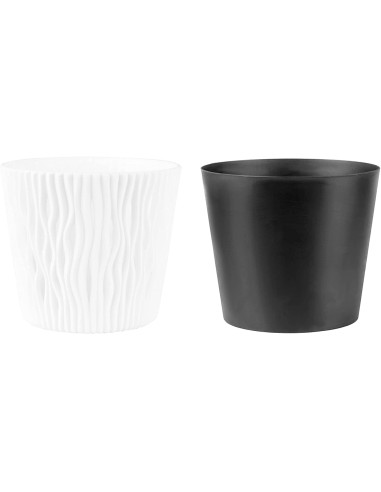 Vaso rotondo 2 in 1 in plastica...